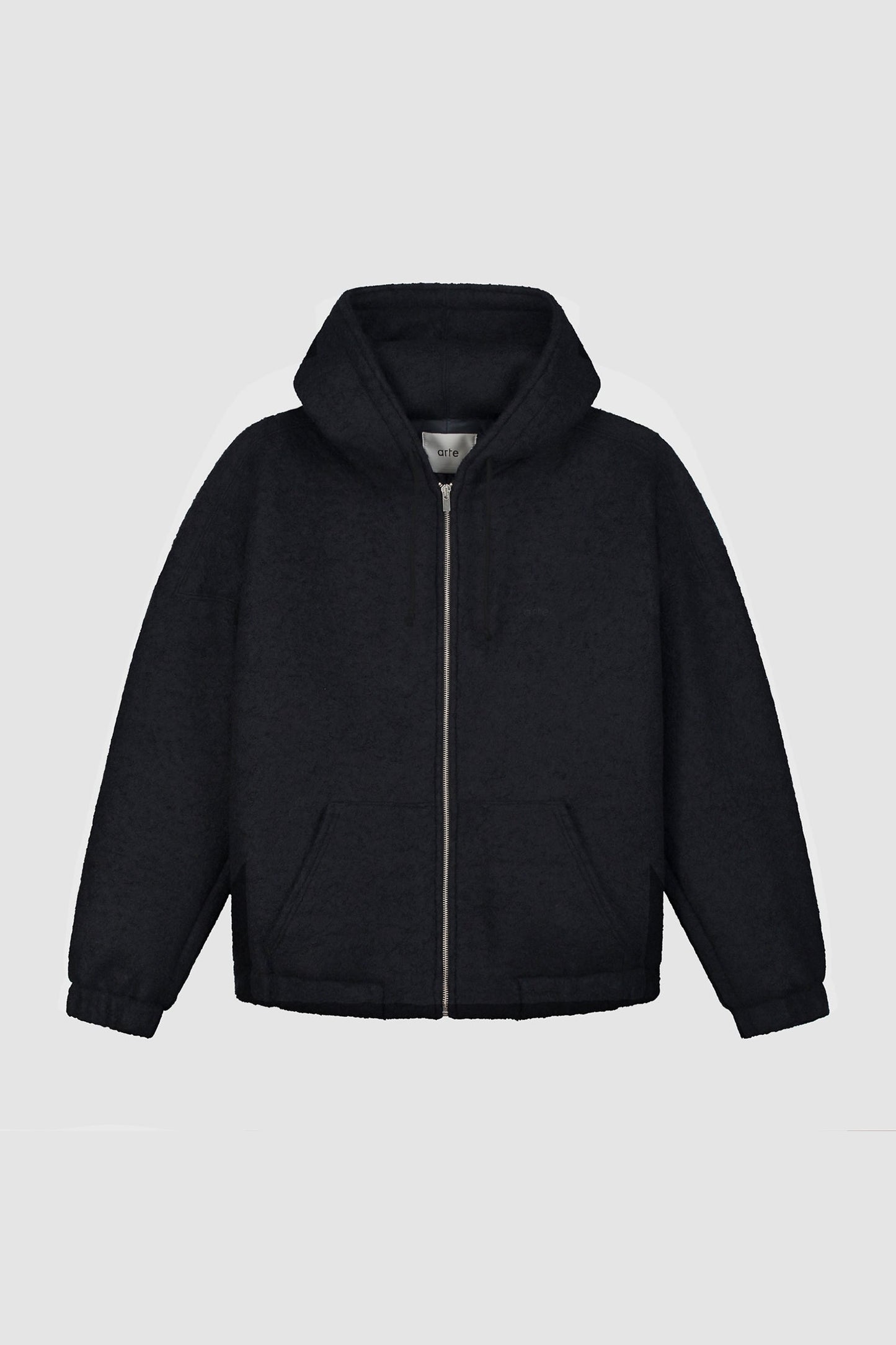 Veste à capuche en laine - Navy