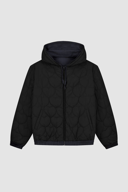 Veste à capuche réversible - Marine