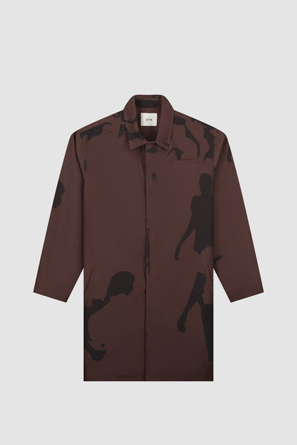 Manteau marron Printed People - Marron/Noir