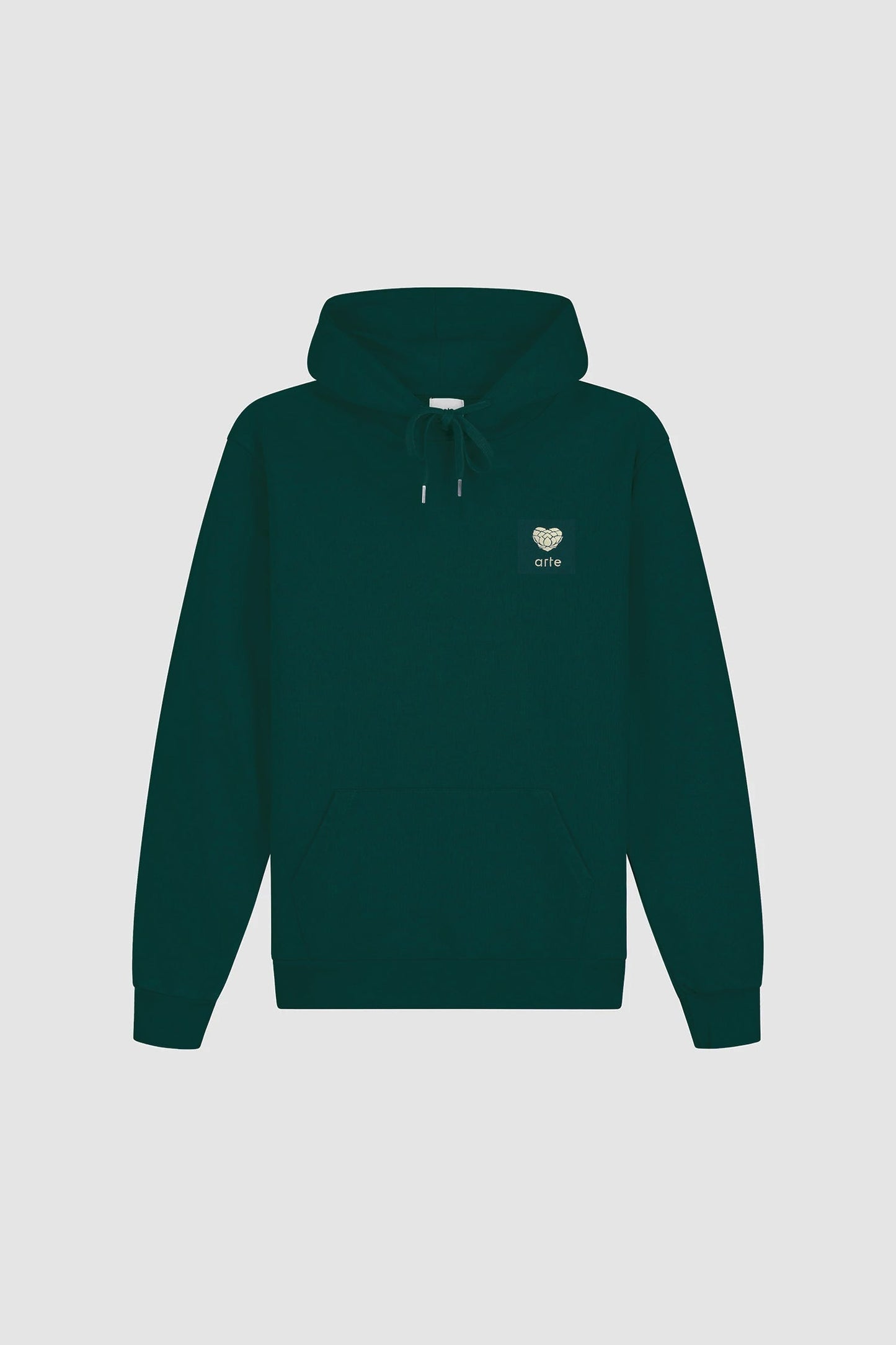 Sweat à capuche avec fleur en forme de cœur - Vert