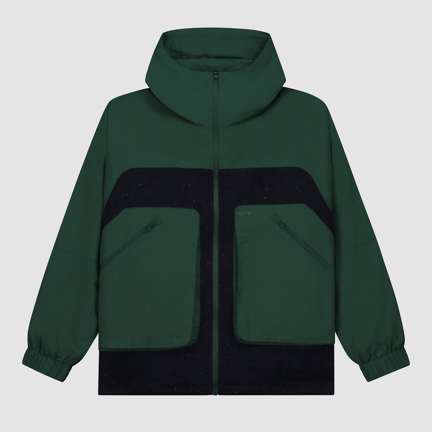 Veste technique en laine - Vert