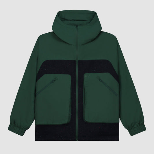 Veste technique en laine - Vert