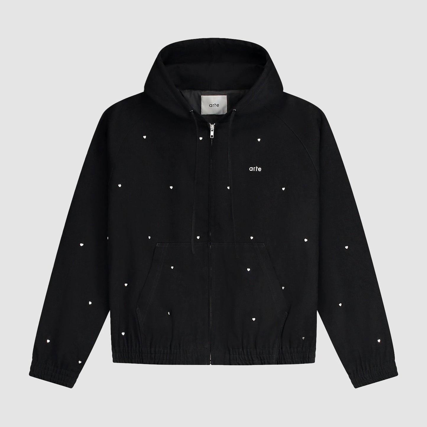 Veste à capuche Metal Hearts - Noir