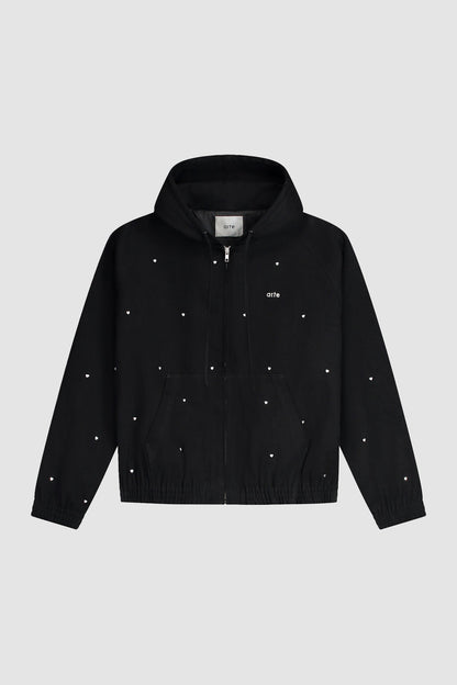 Veste à capuche Metal Hearts - Noir