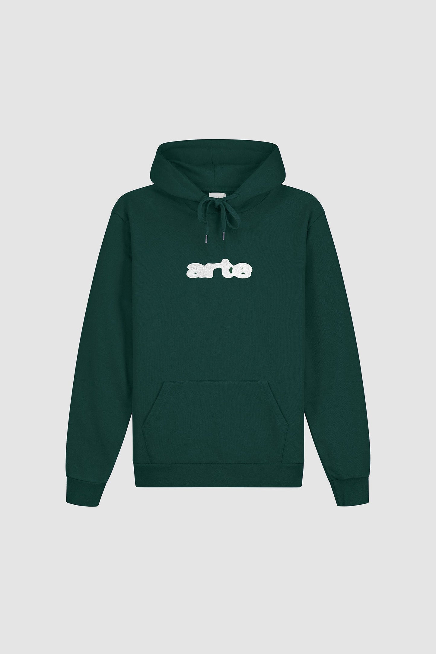Sweat à capuche avec logo brodé - Vert