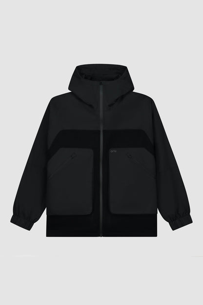 Veste technique en laine - Noir