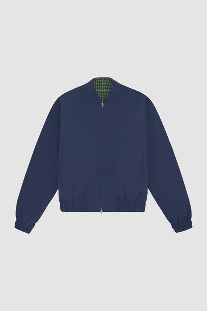 Veste réversible en nylon - marine/vert