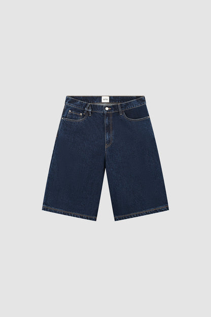 Short avec ceinture - Dark Wash