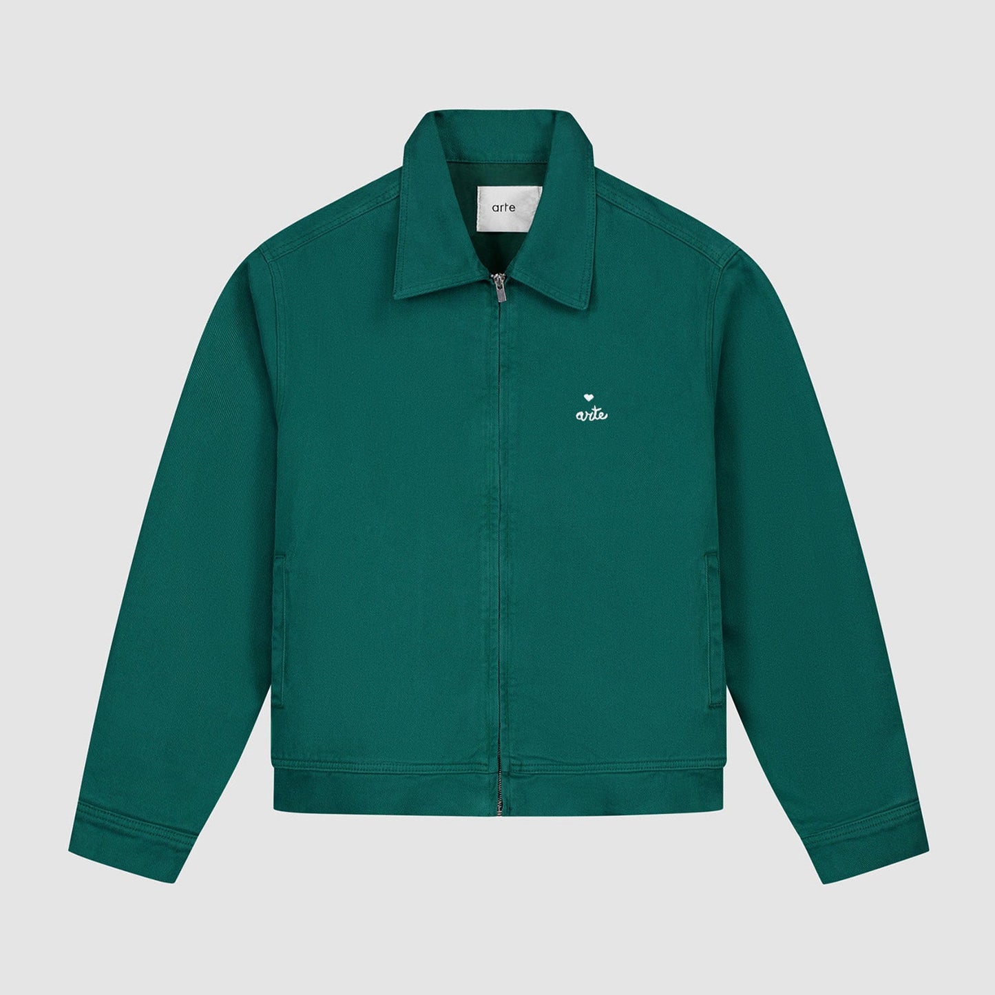 Veste avec logo en forme de cœur - Vert