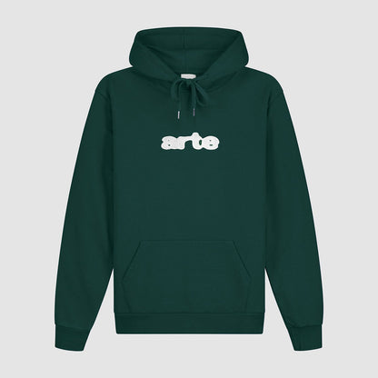 Sweat à capuche avec logo brodé - Vert