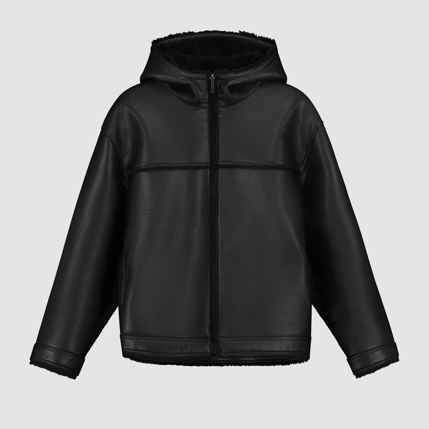 Veste en shearling - Noir