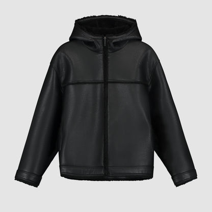 Veste en shearling - Noir