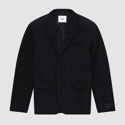 Blazer rayé - Marine