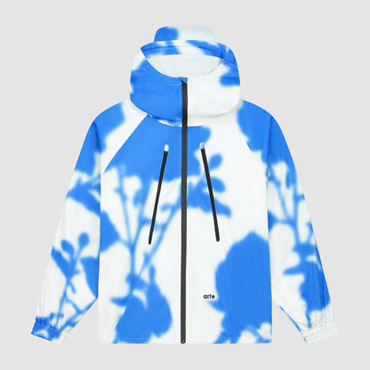 Veste technique Blue Flower - Blanc/Bleu